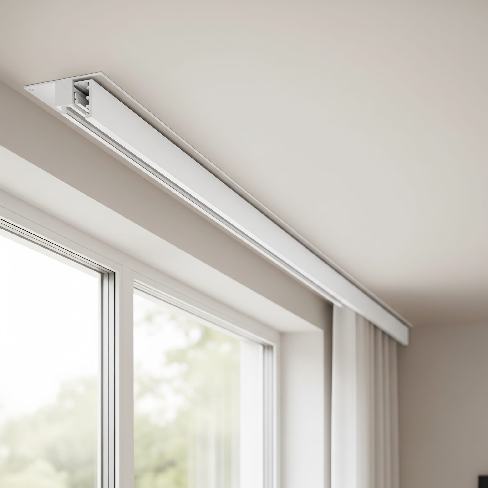 Gordijnrail laten monteren door Klusbedrijf Henk Oost in Den Helder