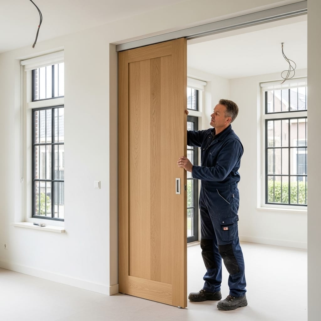 Schuifdeur laten plaatsen door Klusbedrijf Henk Oost in Den Helder